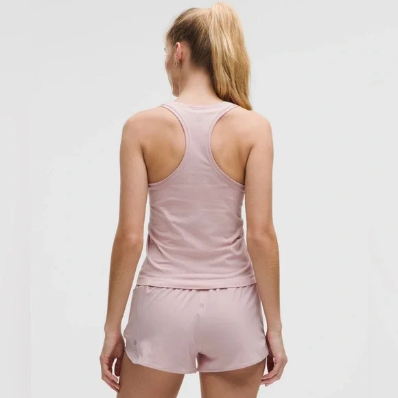 New Lululemon Swiftly Tech Cropped Racerback Tank Top. Pink Haze. Size 6. - Picture 9 of 16